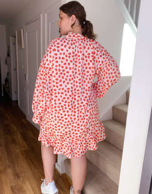 asos strawberry dress