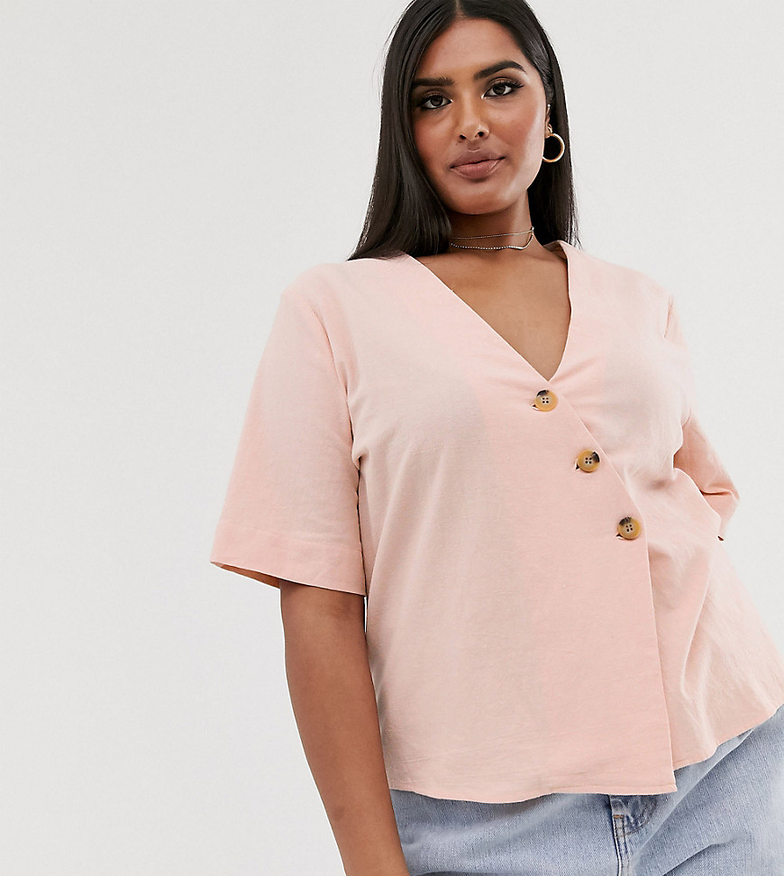 Glamorous Curve relaxed blouse-Pink