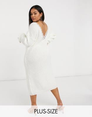 glamorous curve lace a line dress