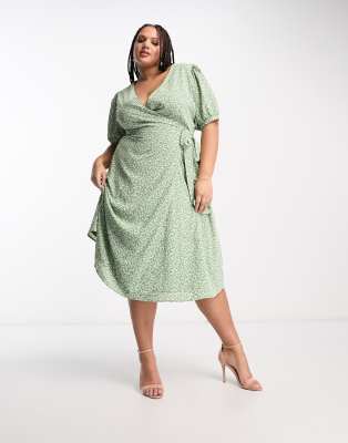 Glamorous curve polka outlet dot midi dress