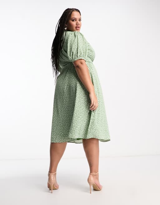 short green wrap dress Top Floor Party Wrap Dress In Hunter Green