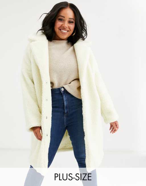 Asos curve shop teddy coat