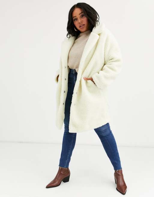 Asos curve shop teddy coat