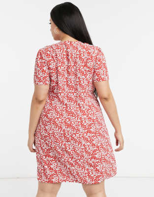 tie front tea dress