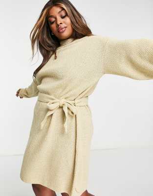 long chunky knit dress