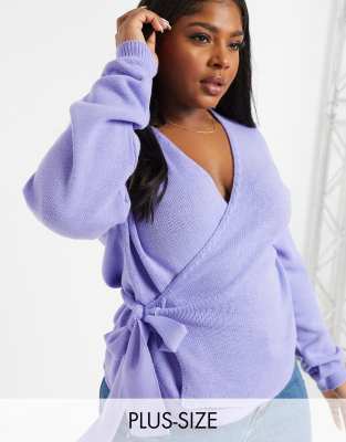 v neck wrap jumper