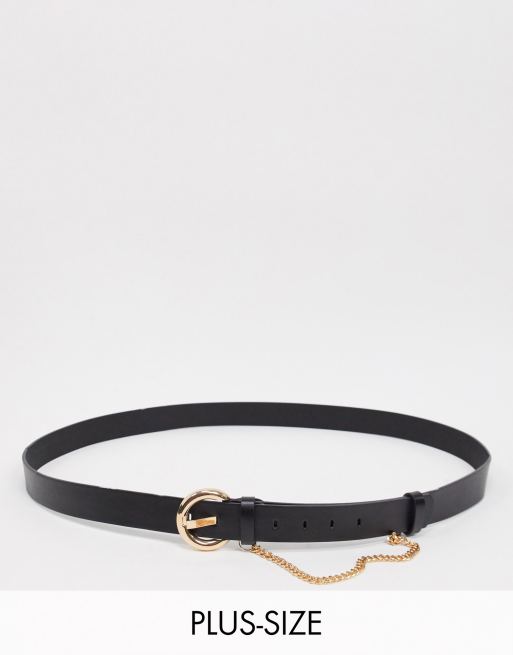 Black Belt With Gold Chain