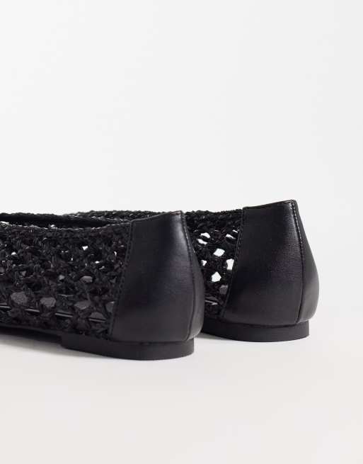 Glamorous – Czarne plecione balerinki, 3 z 4