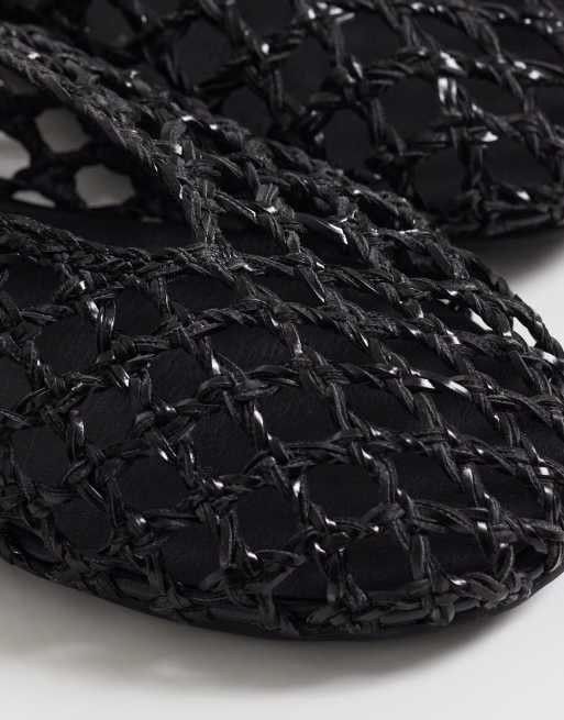 Glamorous – Czarne plecione balerinki, 4 z 4