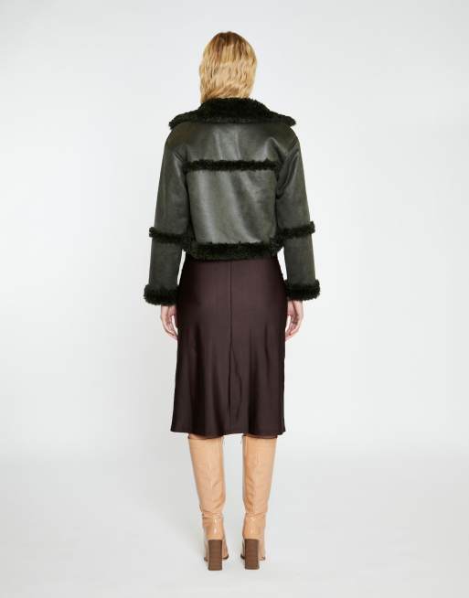 Glamorous Dark green jacket in dark green, 2 of 4