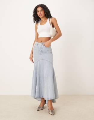 Tessa Fishtail Denim Skirt