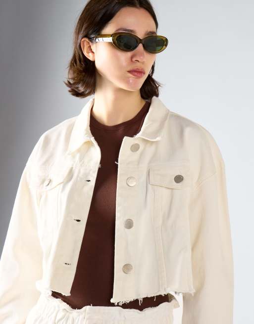 Glamorous Denim jacket in white, 4 of 4