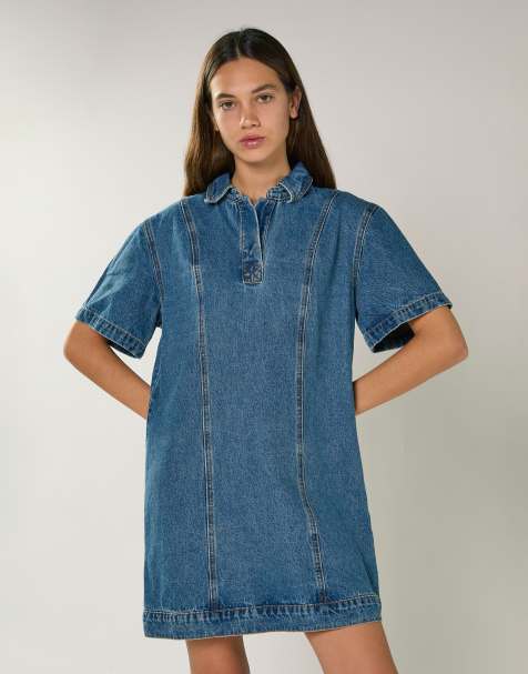 Glamorous Denim mini dress in true blue denim