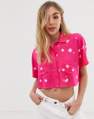 Glamorous - Denim overhemd-Roze