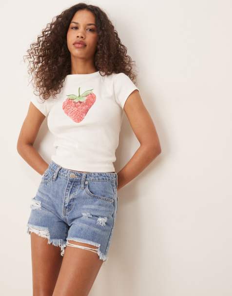 Glamorous Denim shorts in authentic mid-blue - view 1