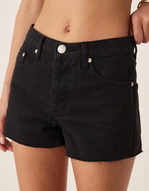 Glamorous denim shorts in black, 2 of 5