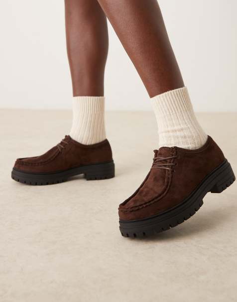 Glamorous - Derby schoenen in bruin micro - view 1