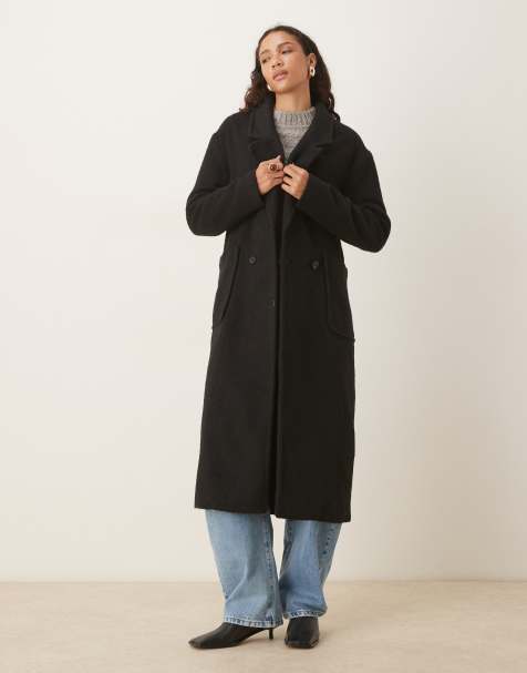 Glamorous – Dopasowany czarny płaszcz oversize - view 1