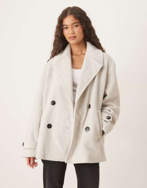 Glamorous Double Breasted Jacket in bone - view 1