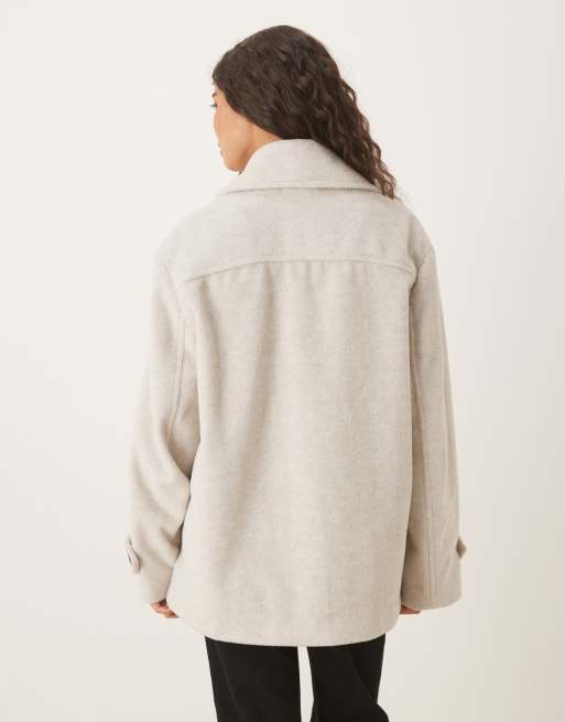 Glamorous Double Breasted Jacket in bone, 3 of 4