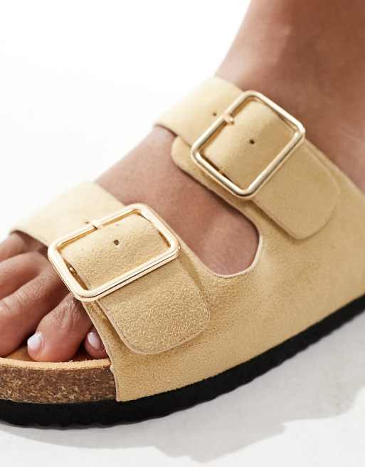 Taupe clearance footbed sandals