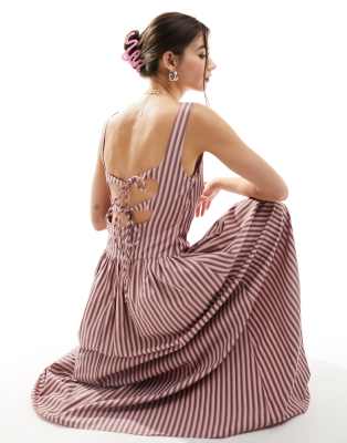 Glamorous drop waist square neck full ...