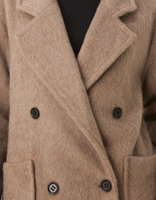 Glamorous - Elegante oversized jas in lichtbruin, 4 van 4
