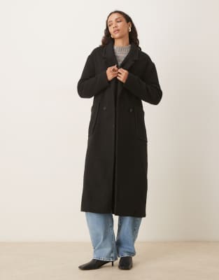 Glamorous - Eleganter Oversize-Mantel in Schwarz