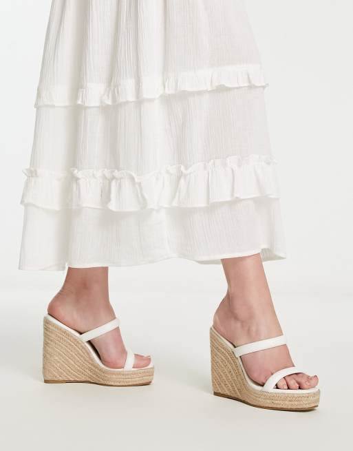 White on sale wedges asos