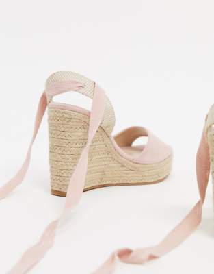 blush pink wedge sandals