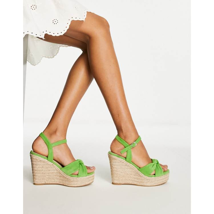 Glamorous Mid Espadrille Wedge Sandals