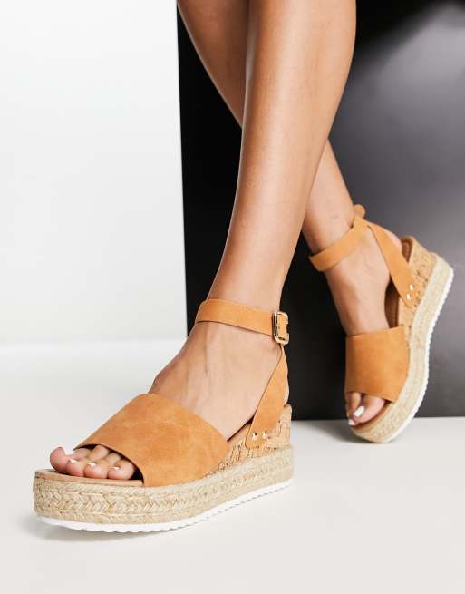 Glamorous Espadrille Wedge Sandals