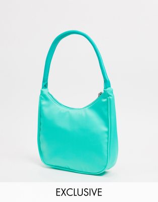 green shoulder bag