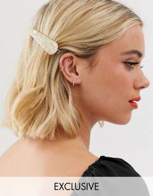 mother of pearl hair clip
