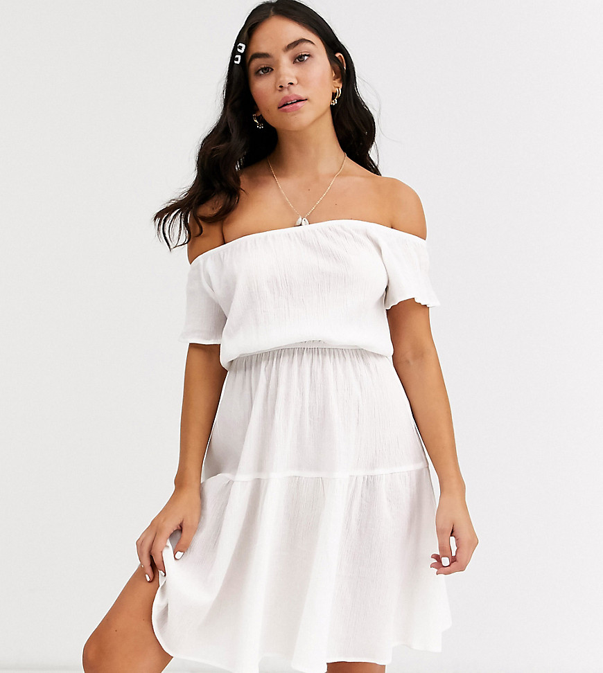 Glamorous Exclusive Prairie Beach Dress In White