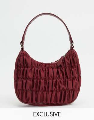 oxblood shoulder bag