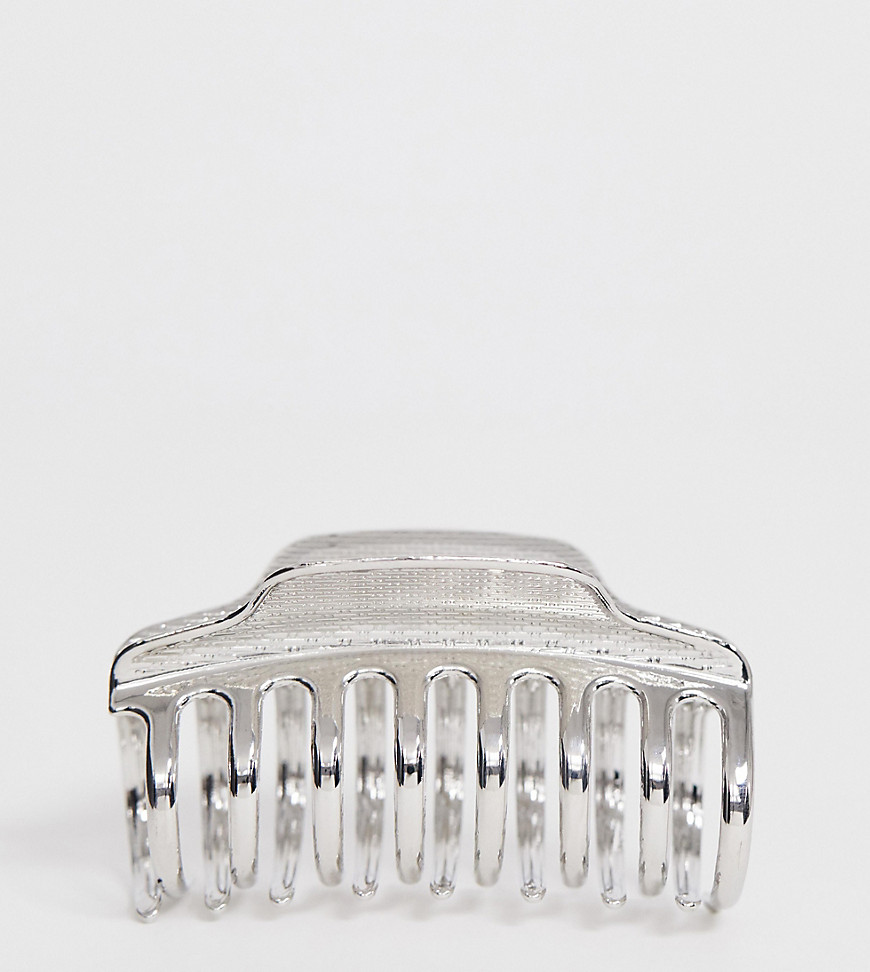 Glamorous Exclusive Silver Metal Hair Claw