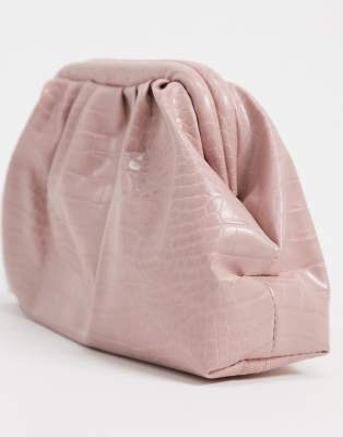 light pink clutch bag