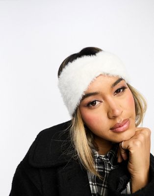 Glamorous eyelash headband in white - ASOS Price Checker