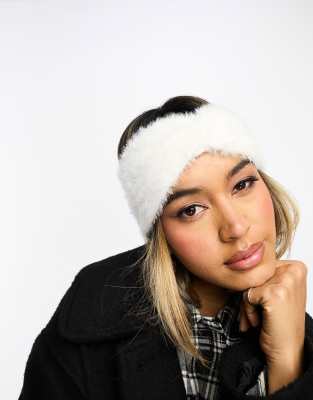 Glamorous Glamorous eyelash headband in white