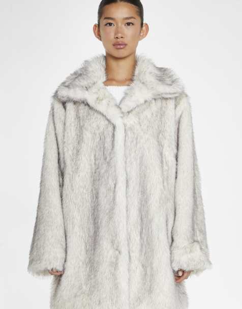 Glamorous Faux fur coat in natural - view 1