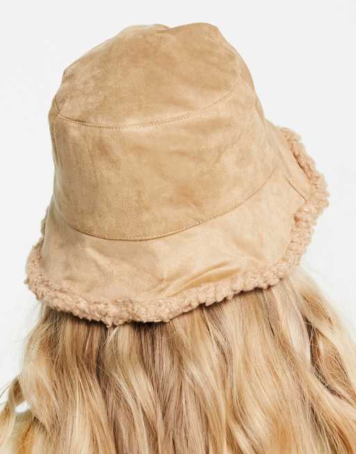 Brown suede floppy hat sales