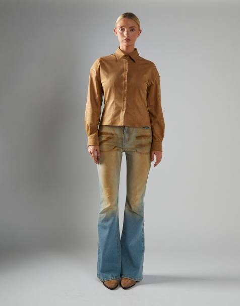 Glamorous Flared Jeans in blue mud wash - view 1