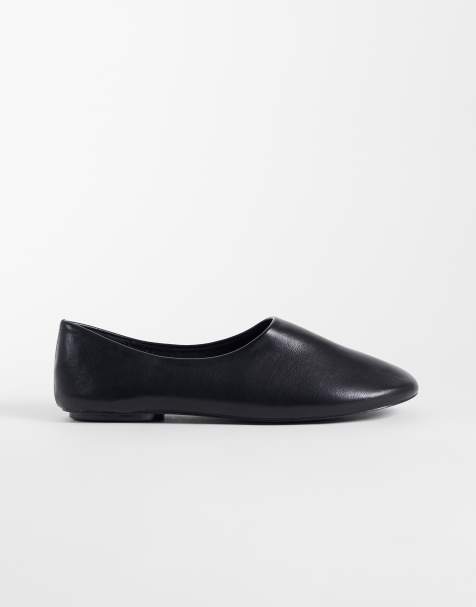 Glamorous flat shoes in black - view 1