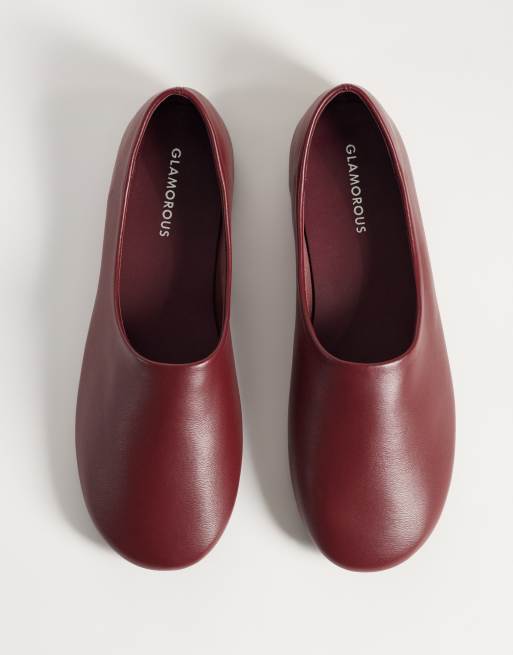 Glamorous flats in deep red, 4 of 4