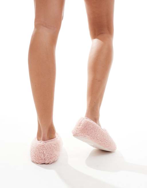 Glamorous fluffy slippers in pink, 2 of 4