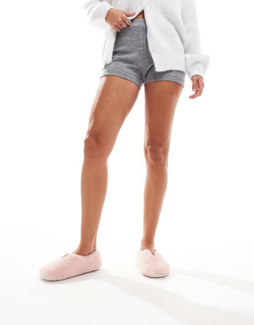 Glamorous fluffy slippers in pink, 3 of 4