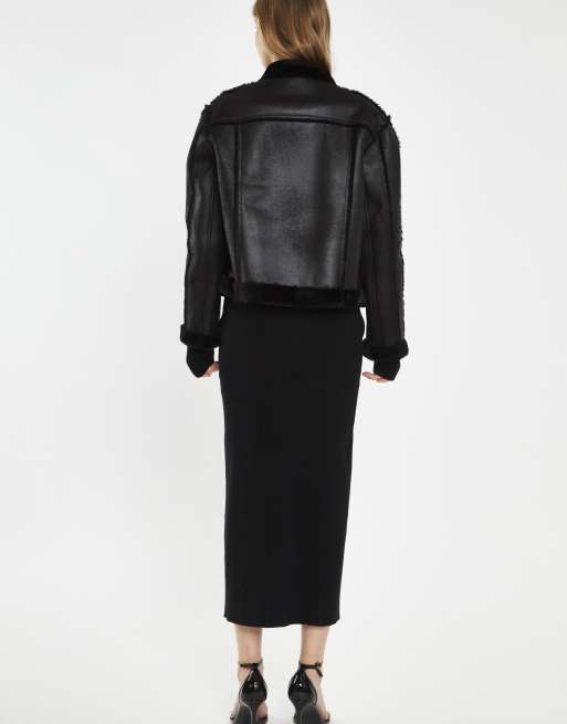 Glamorous Fur-trim -jacket in black, 3 of 4