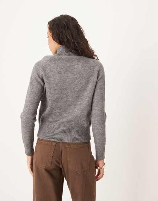 Glamorous Gebreide trui met col in antracietgrijs ASOS