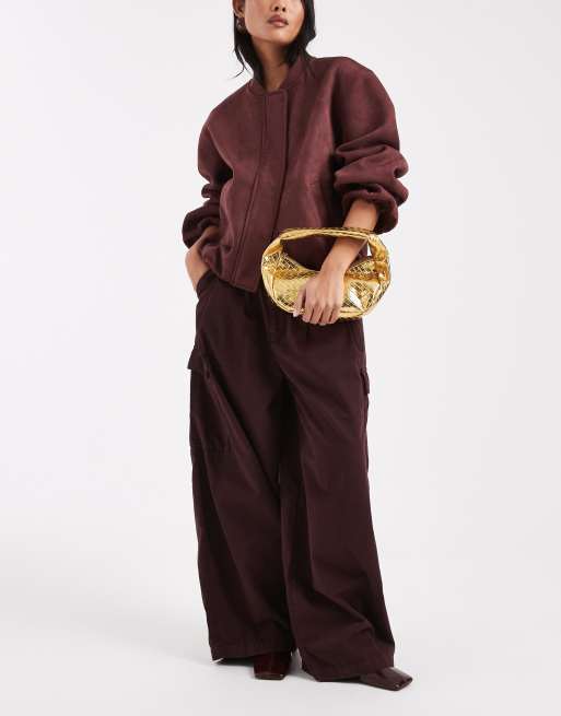 Glamorous - Geweven handtas in goud, 2 van 4